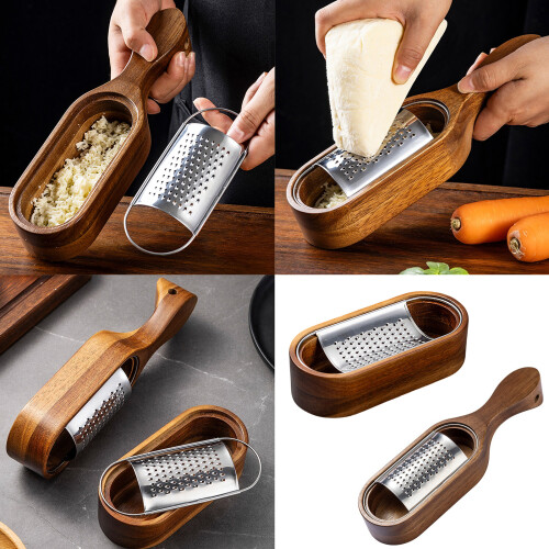Stainless Steel Grater for Grating Carrots Cheese-Handle 2