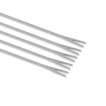6 Roestvrijstalen Grillvorken Met Handvat