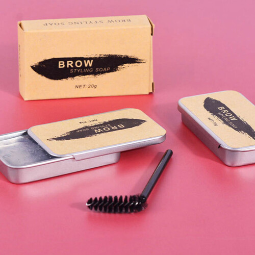 2 Sets Wenkbraamzeep Met Borstels En Stylingpomade 1