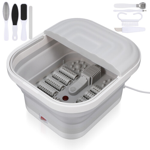 Set Voetmassager Spa Inklapbare Met Warmte En Rollende Massage