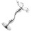 1Pc Iron Wine Glass Rack Silver Storage Holder for Home Bar 1