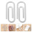 2 Rvs Paperclips Documenten Bevestigingsklemmen Geldbeugels 4