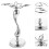 1Pc Iron Wine Glass Rack Silver Storage Holder for Home Bar 4