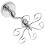 1Pc Iron Wine Glass Rack Silver Storage Holder for Home Bar 8