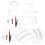 One Set Student Metal Compass And Ruler For Math Geometry Drawing 10