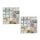 Pack of 2 Natural Shell Drinking Coasters Heatproof-Coffee M 1
