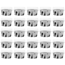 25Pcs Aluminum Foil Baking Cups With Lids For Muffins And Desserts