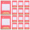 Raindrops Oefenpapier Voor Kaligrafiepapier Rood 1 Set 9