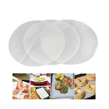 100Stk Runde Backsilikonpapier Grill-Einlagen 25 Cm