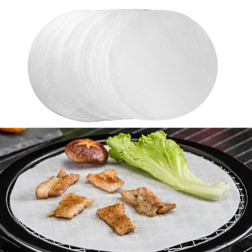 100Stk Runde Backsilikonpapier Grill-Einlagen 25 Cm 1
