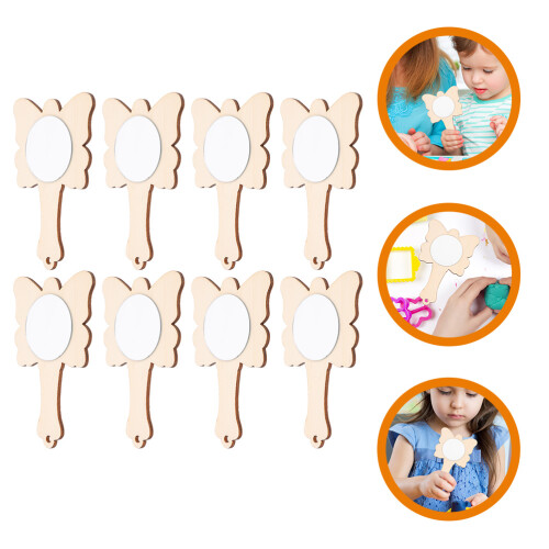 8 Stuks DIY Lege Spiegel Voor 2