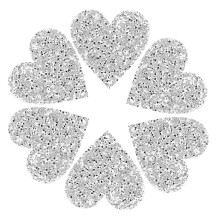 Masteelf 6 Stuks Ab Strass Pailletten Patches 7,00x6,80x0,20cm