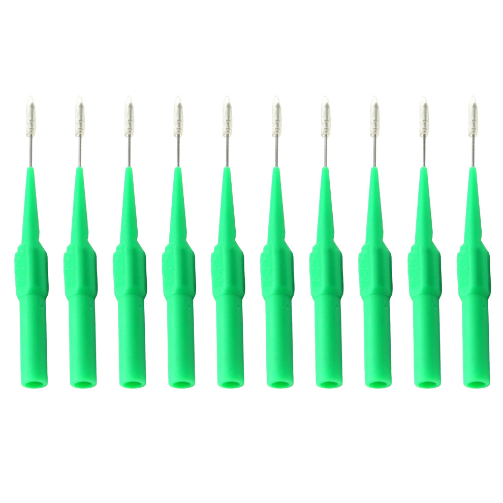 10Pcs High Precise Automotive Test Probes For- 0.7Mm Green 7754000961597