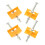 4 Stuks Rvs Hefvlak 2