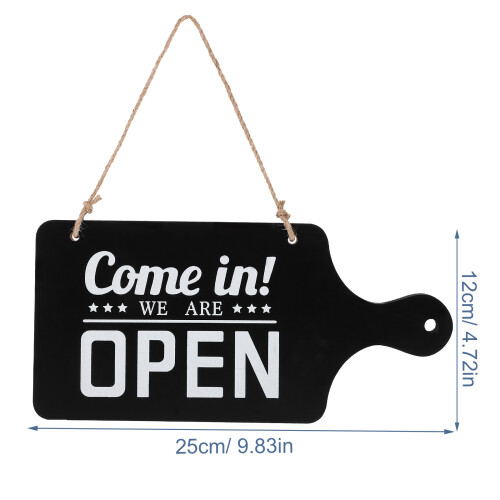 Open Closed Schild Für Geschäfte Café Beidseitig Holz 2