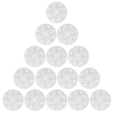 500 Stuks Ronde Stoompapier Met Voor Huishoudelijk Stoomapparaat