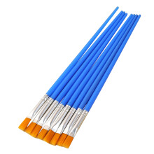 40Pcs Kids Paint Brushes Nylon Flat Head For Watercolor Oil Painting
