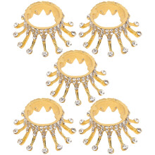 5Pcs Golden Manicure Pen Rest Metal Nail Art Tool