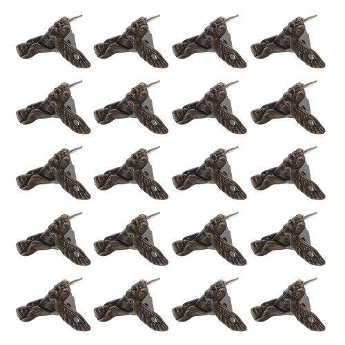 20 Stuks Doosvoetjes Zinklegering Meubel Messing 2