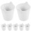 10Pcs Diy Mini Plastic Buckets With Side Handles Uncolored 10
