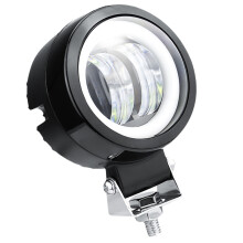 1Pc 20W Motorcycle LED Work Light Round Lamp With Pink Purple
