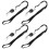 4Pcs Multi-Function Black Lanyard for Id Cards Work School Office Use 4