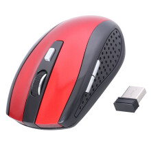 2.4G 4 Tasten Gaming Drahtlose Optische Mit DPI (Rot)