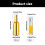 2Pcs 30ml Portable Cocktail Spritzer Glass Bottle For-Silver 4