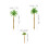 9Pcs Mini Plastic Palm Trees For Model Train Landscape Scenery 2