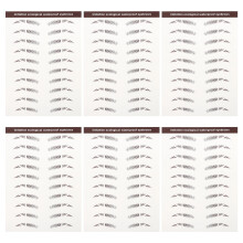6Stk Haarähnliche Augenbrauen Make-up Aufkleber