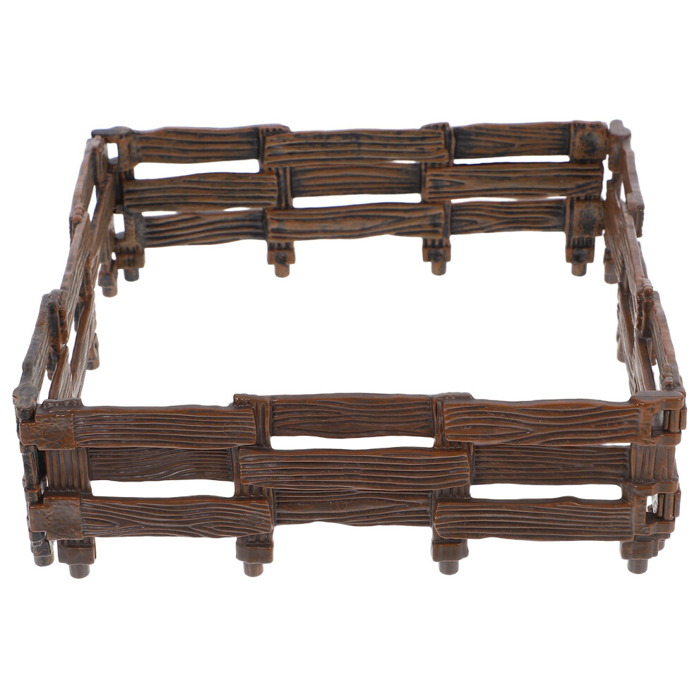 4Pcs Mini Garden Fence For Simulation Farm Diy Decor Toy 3572456805814