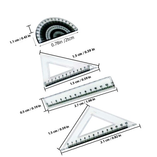 Puppenhaus Studienzubehör Mit Lineale, 2 Sets 1