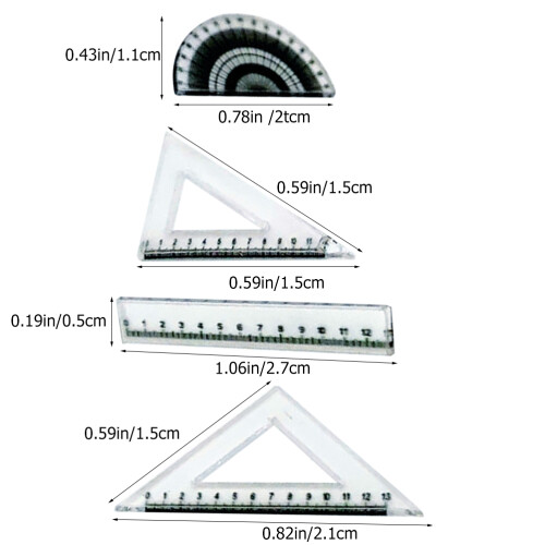 Puppenhaus Studienzubehör Mit Lineale, 2 Sets 2