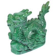 Tabletop Keramik Drachen Figur Drachenförmiger Statue