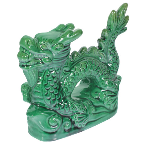 Tabletop Keramik Drachen Figur Drachenförmiger Statue