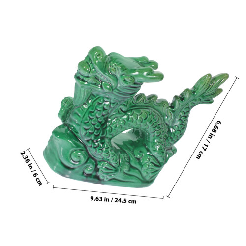 Tabletop Keramik Drachen Figur Drachenförmiger Statue 1