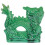 Tabletop Keramik Drachen Figur Drachenförmiger Statue 5