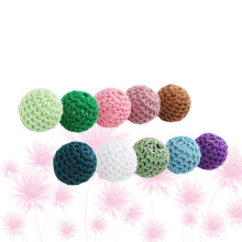 10 Handgemachte Kunststoffgarnkugeln 15 Mm Für Schmuck Und Haar