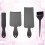 1 Set Kunststoff Haarfarbepalette Schwarz 11