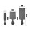 1 Set Kunststoff Haarfarbepalette Schwarz 6
