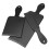1 Set Kunststoff Haarfarbepalette Schwarz 7