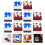 Watch Boxes Storage Polyester 10pcs 10