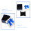 Watch Boxes Storage Polyester 10pcs 8
