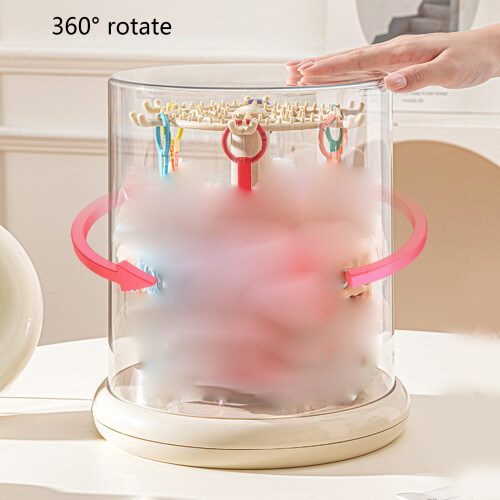 Rotierender Vitrinenständer, bruchsichere transparente Abdeckung 1