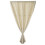 1Pc Beige Blackout Curtain Punch Free Silver Star Decor Window Drape 1