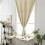 1Pc Beige Blackout Curtain Punch Free Silver Star Decor Window Drape 6