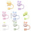 Decorative Silicone Straw Stoppers Lovely Silicone-green donut 4