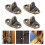 4pcs window hasp hook bases for windproof support and secure closure 4