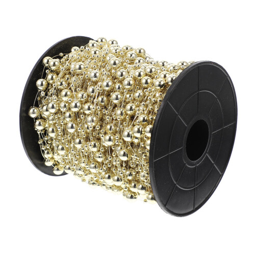 1Rouleau Filière De Perles Dorées ABS Accessoires DIY