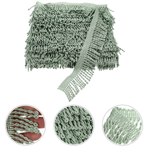 1 Roll Fringe Fringe Lace Sofa Bride Edge Ear Polyester Yarn 2